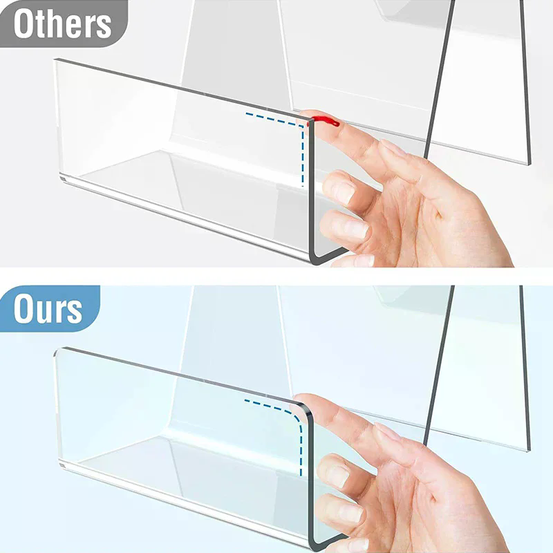 Clear Acrylic Book Stand Holder - Suporte de acrílico para exibição de