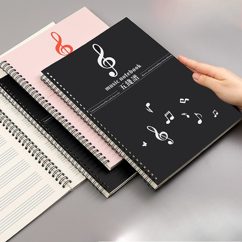 Blank Sheet Music Notebook - Caderno de Partituras em Espiral com