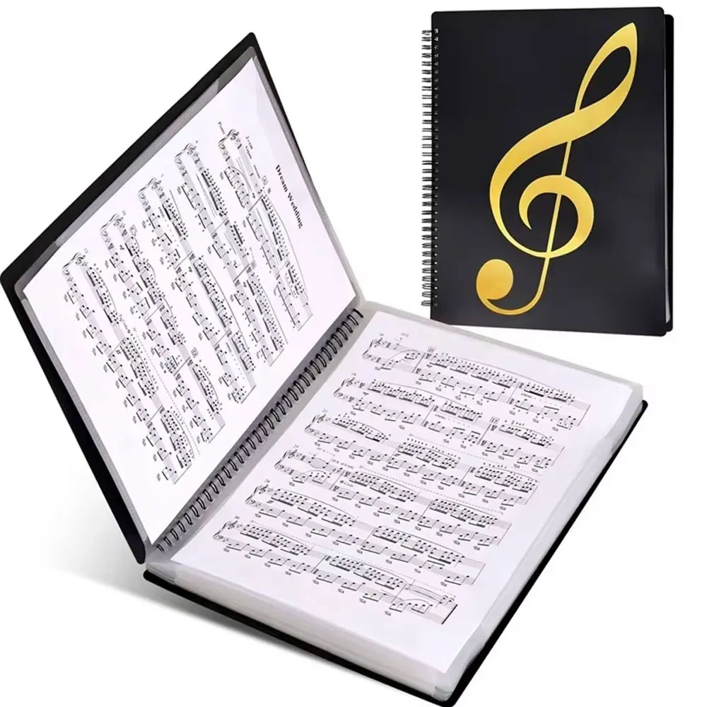 Blank Sheet Music Notebook - Pasta de partitura de música de