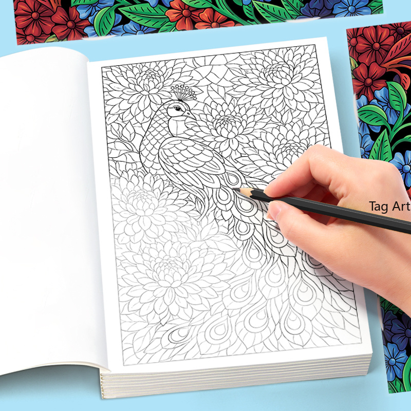 Adult Coloring Book Stress Relief - Livro de Colorir para Adultos: Meditação,
