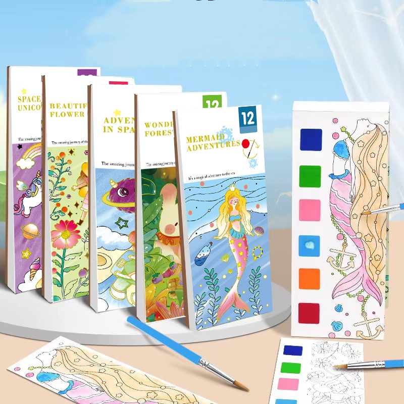 Reusable Water Magic Coloring Book - Bview Art Magic Livro de colorir