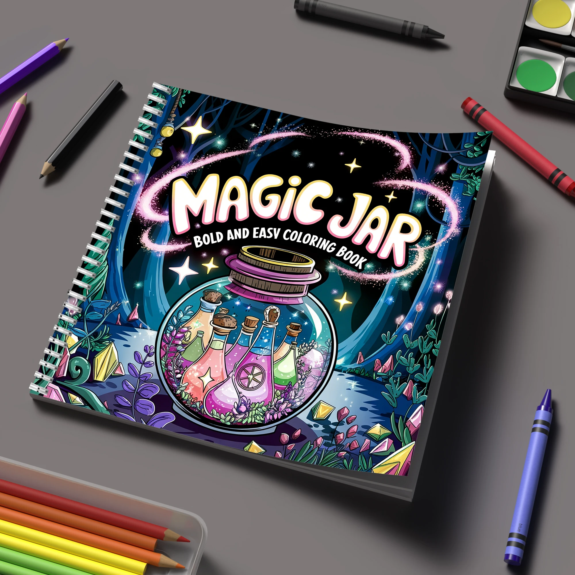 Adult Coloring Book Stress Relief - Livro de Colorir Mágico para Adultos,