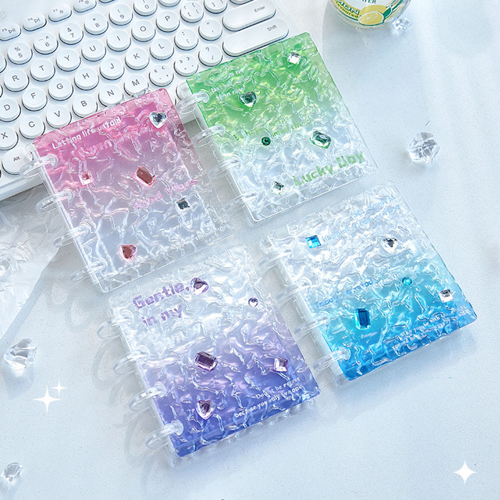 Kpop Photo Card Binder 3 Inch - Álbum de Fotos Acrílico Gradiente com