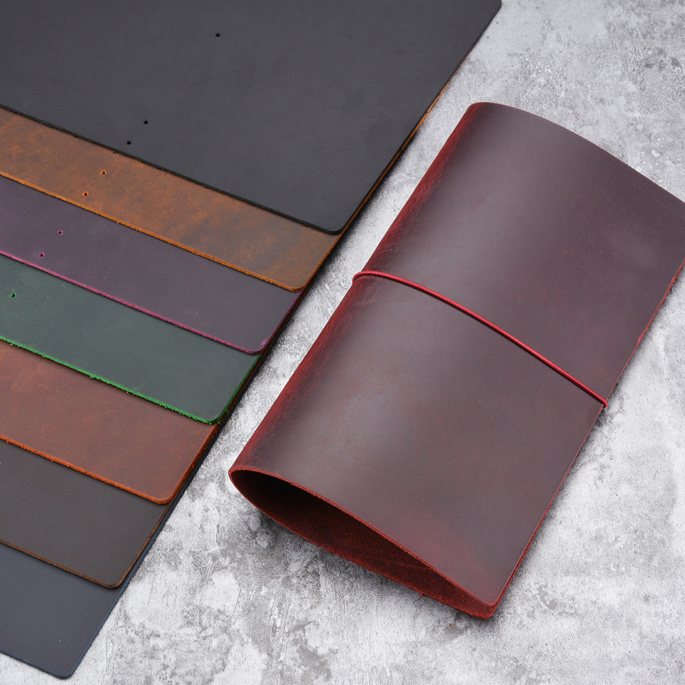 Vintage Leather Journal Notebook - Capa para caderno de cavalo louco,