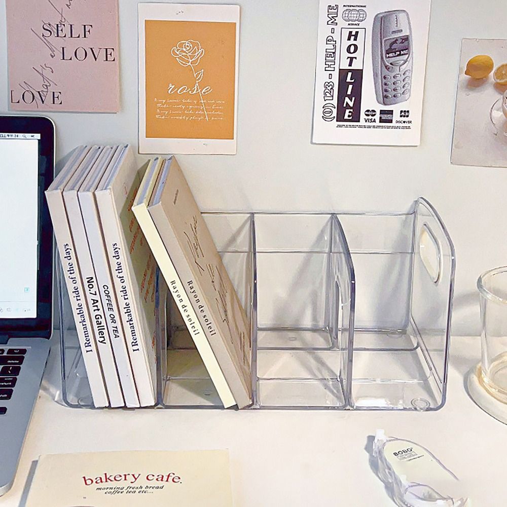 Clear Acrylic Book Stand Holder - Suporte de Livros Portátil em Acrílico