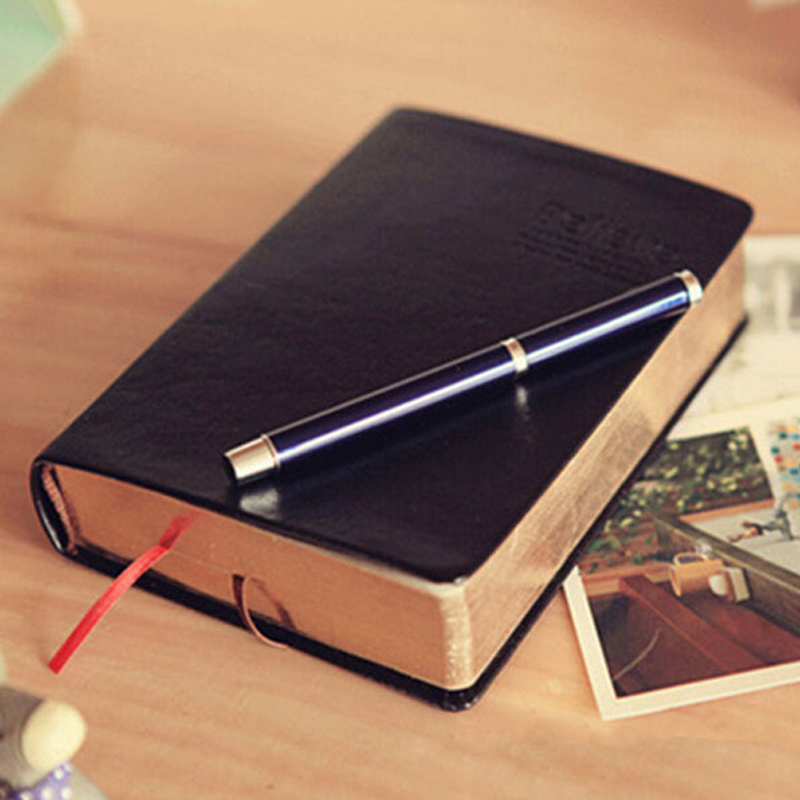 Vintage Leather Journal Notebook - Caderno da bíblia de couro grosso