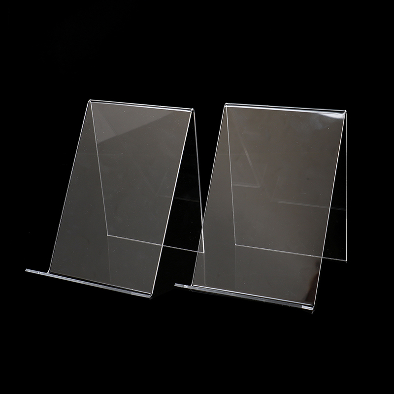 Clear Acrylic Book Stand Holder - Suporte de acrílico para livros, porta-retratos,