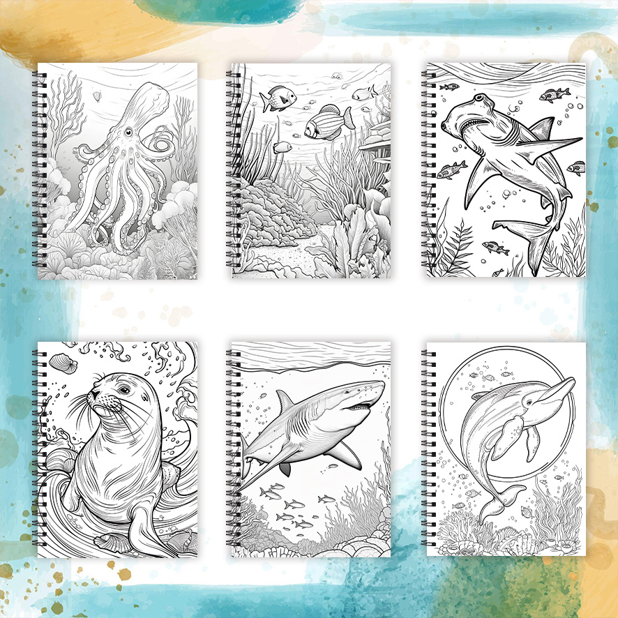 Livro para colorir - 8,3 x 11, - Adult Coloring Book Stress Relief avaliação e preço