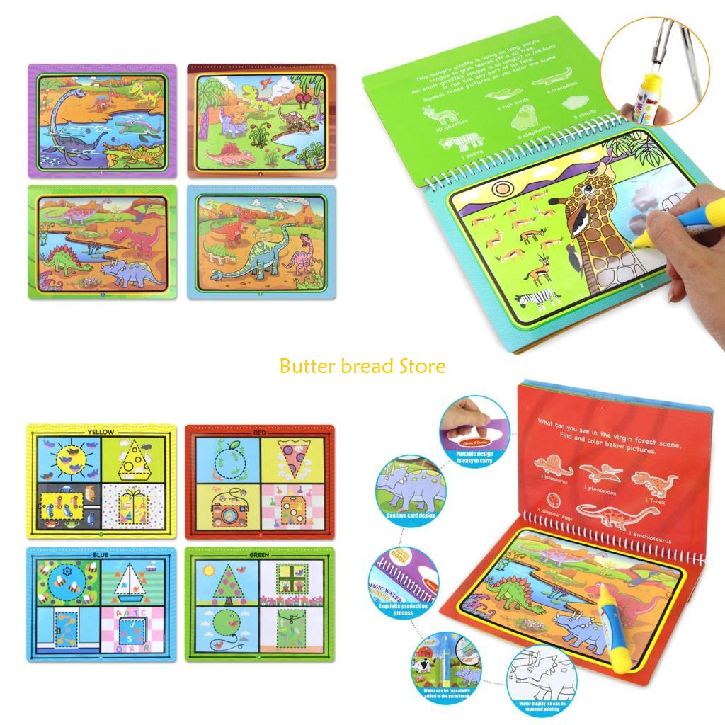 Livro desenho mágico água reut - Reusable Water Magic Coloring Book avaliação e preço