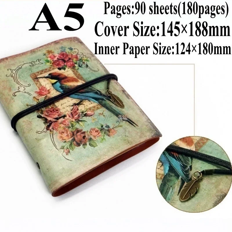 Mini caderno vintage feito à m - Vintage Leather Journal Notebook avaliação e preço