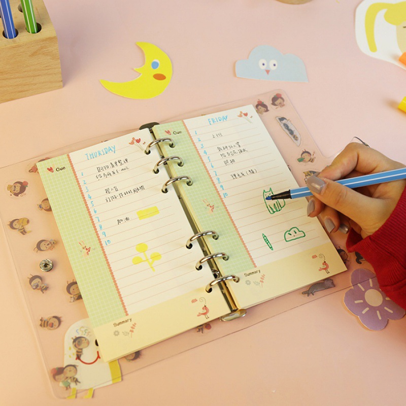Kawayi a5 a6 folha solta cader - A5 Spiral Dotted Grid Notebook avaliação e preço