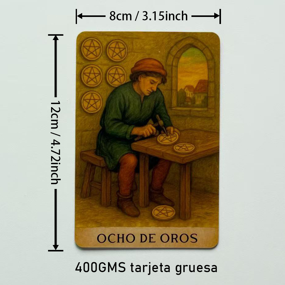Baralho de tarô espanhol, cart - Tarot Deck With Guidebook avaliação e preço