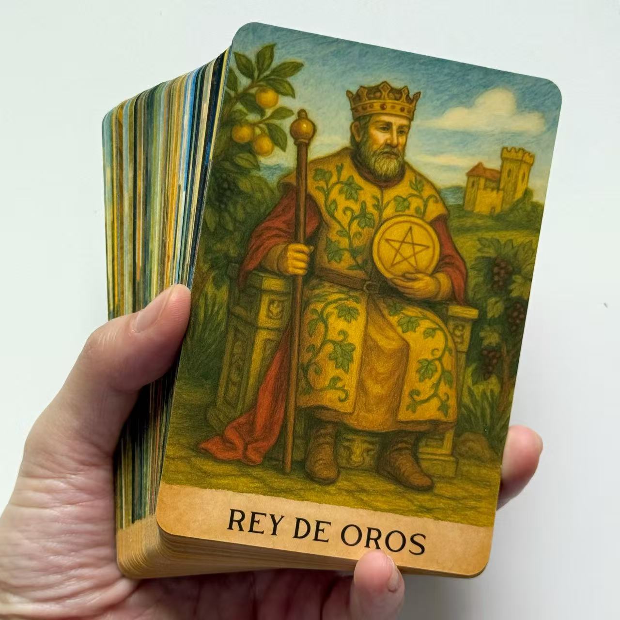 Baralho de tarô espanhol, cart - Tarot Deck With Guidebook avaliação e preço