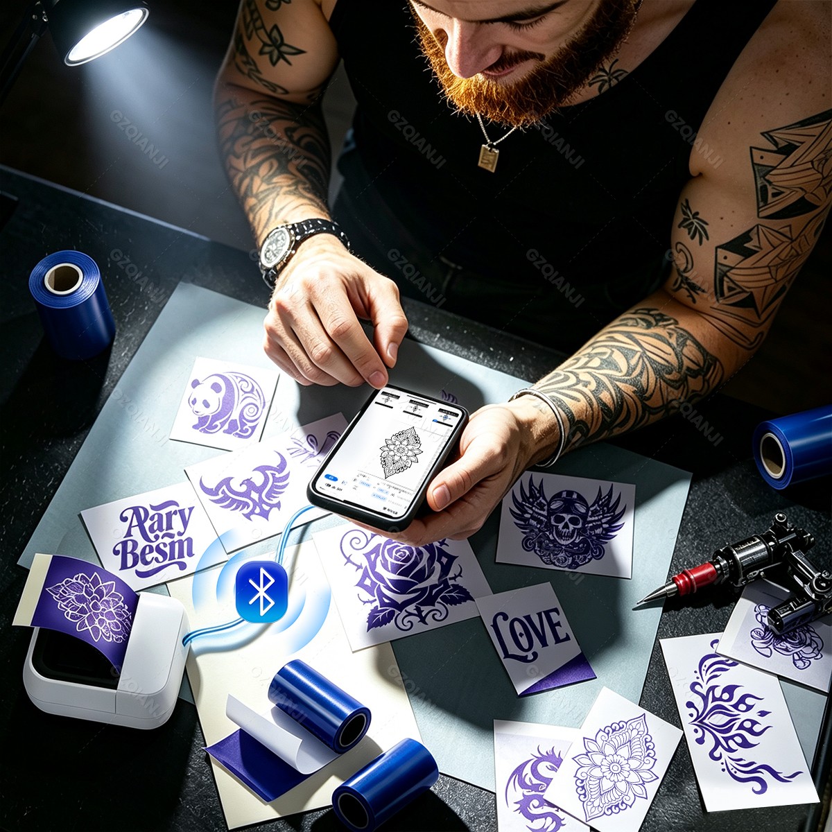 Impressora de Tatuagem Portáti - Mini Pocket Thermal Printer Paper Roll avaliação e preço