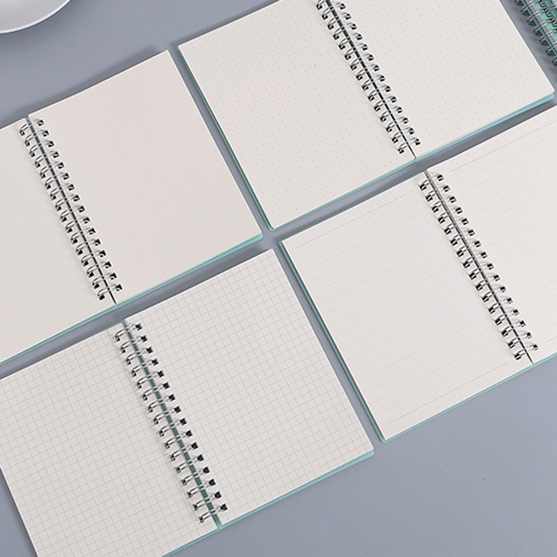 A6 a5 b5 a4 livro espiral verd - A5 Spiral Dotted Grid Notebook avaliação e preço