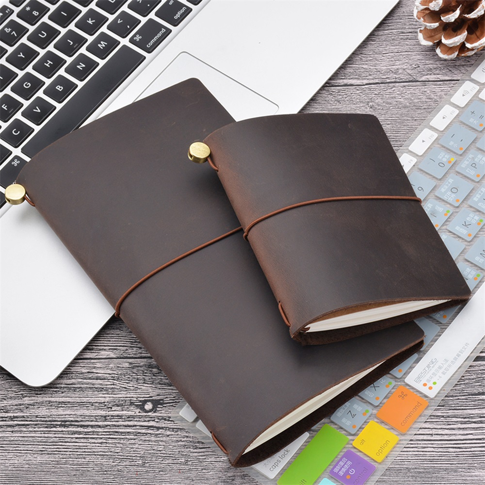 Caderno de viagem de couro gen - Vintage Leather Journal Notebook avaliação e preço