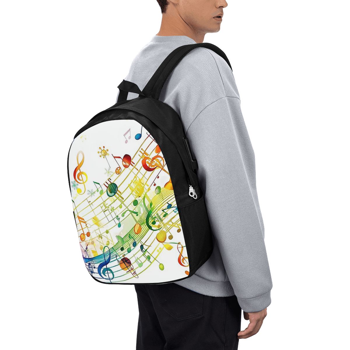 Mochila com estampa de teclas  - Music avaliação e preço