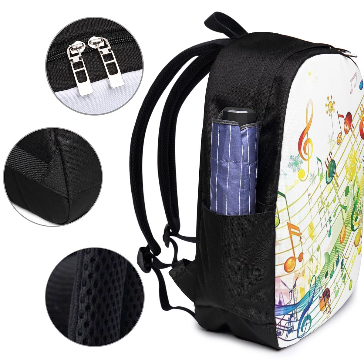 Mochila com estampa de teclas  - Music avaliação e preço