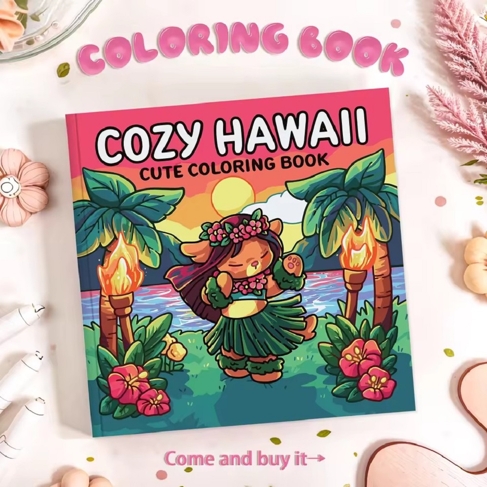 Livro de colorir adulto fofo N - Adult Coloring Book Stress Relief avaliação e preço