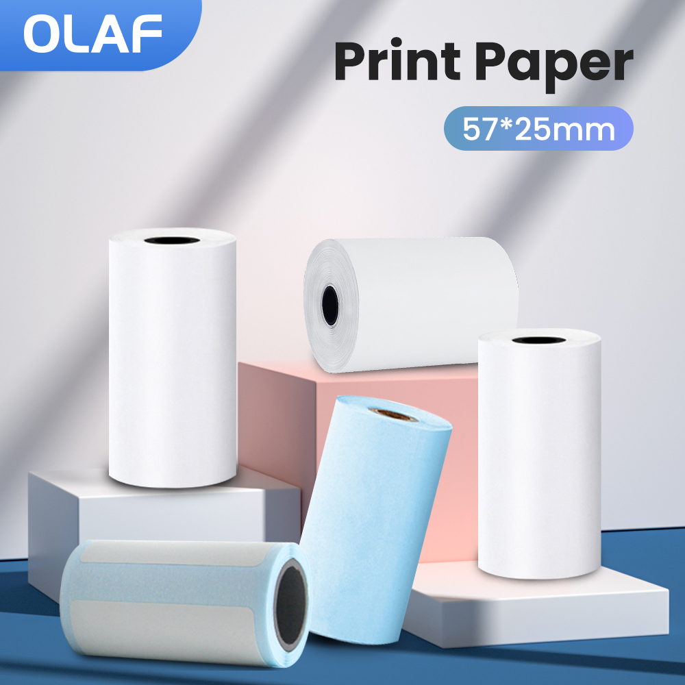 Rolo de papel térmico autoades - Mini Pocket Thermal Printer Paper Roll avaliação e preço