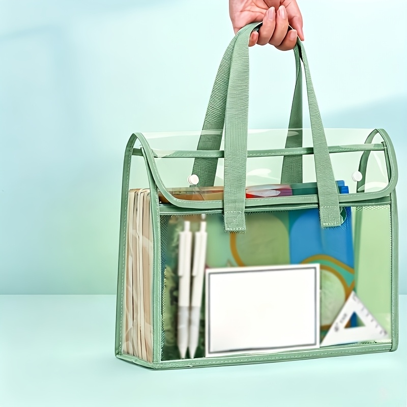 Bolsa Transparente de Dupla Ca - Stationery Books avaliação e preço