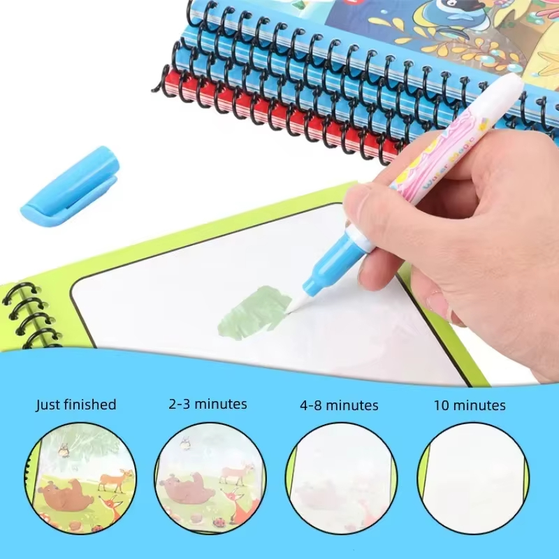 1pc reutilizável livro de dese - Reusable Water Magic Coloring Book avaliação e preço