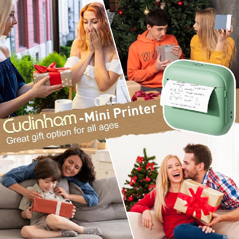 Mini impressora térmica Blueto - Mini Pocket Thermal Printer Paper Roll avaliação e preço