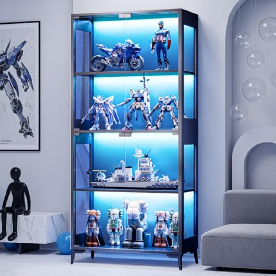 Vitrine de vidro com portas pa - Books avaliação e preço