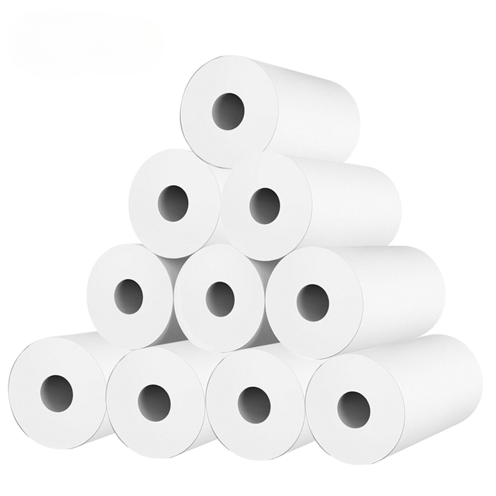 Novos 10 rolos de papéis térmi - Mini Pocket Thermal Printer Paper Roll avaliação e preço
