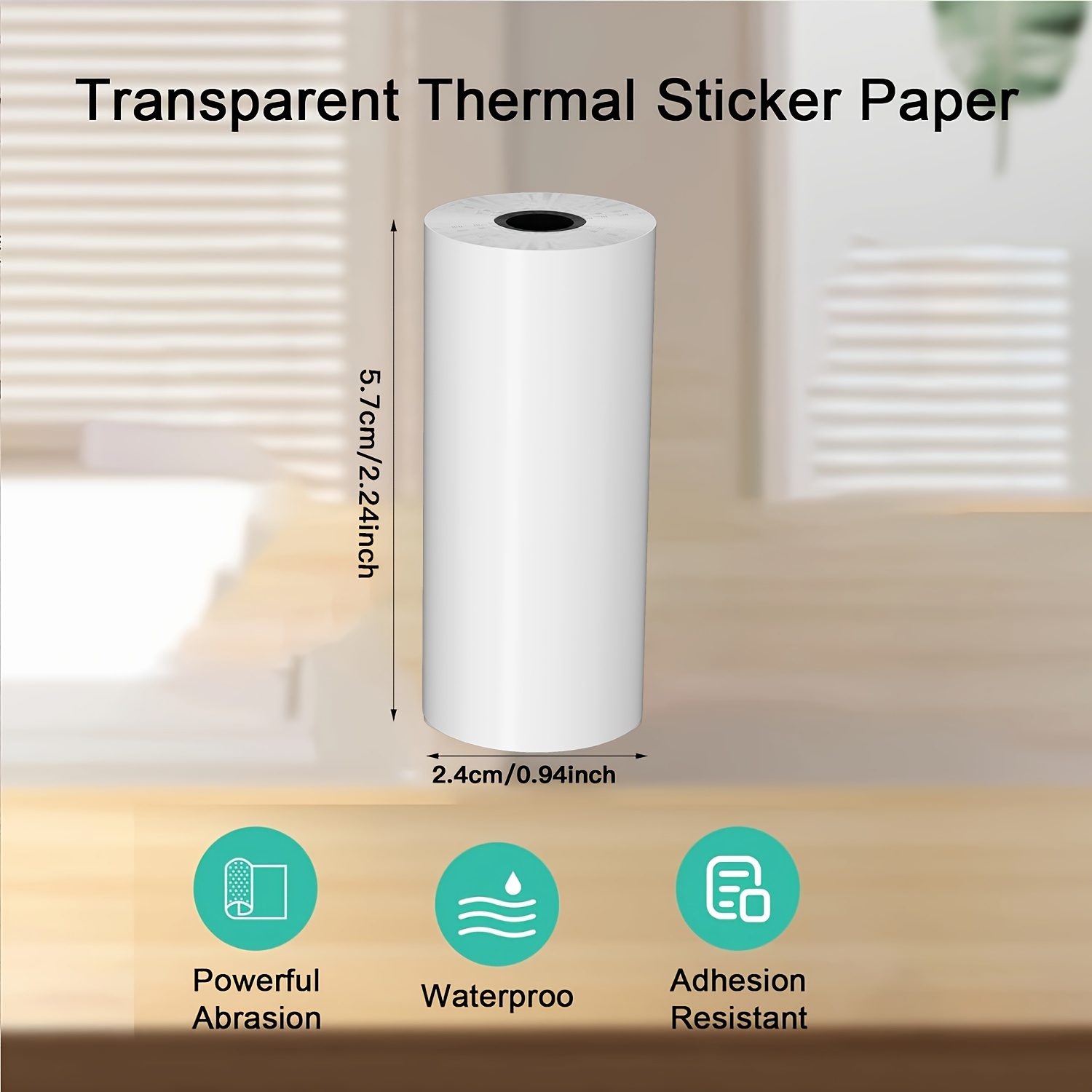 2/4/8 rolos de papel térmico a - Mini Pocket Thermal Printer Paper Roll avaliação e preço