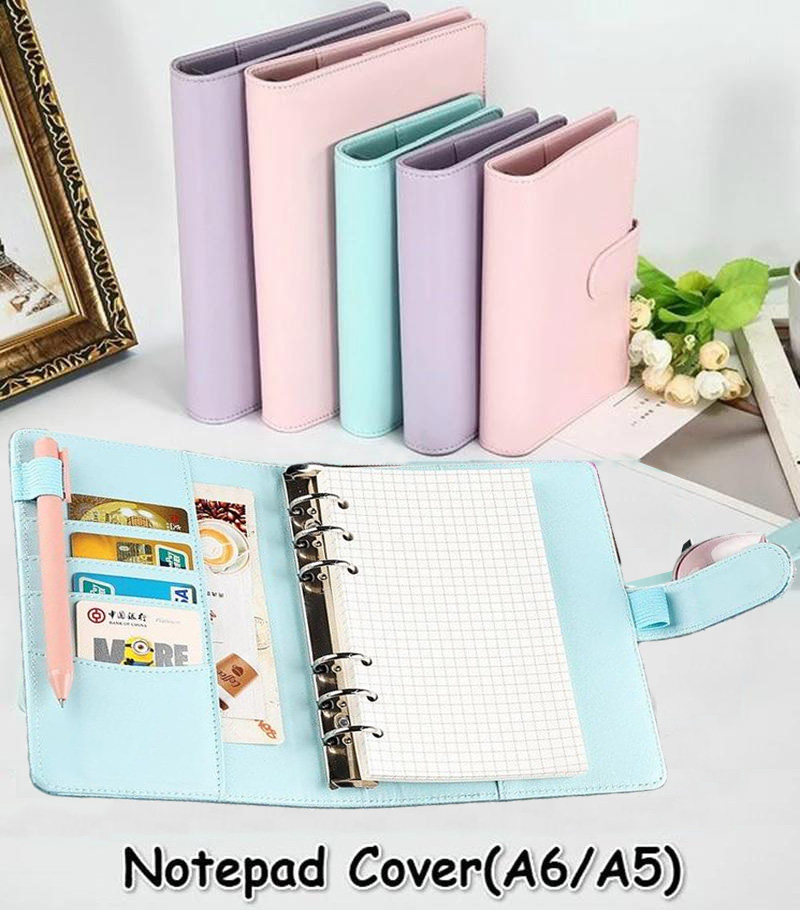 A6/A5 Macaroon Cor PU Couro DI - Vintage Leather Journal Notebook avaliação e preço