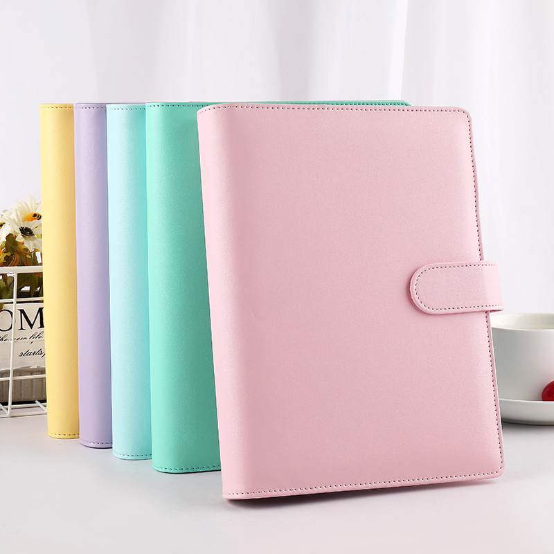A6/A5 Macaroon Cor PU Couro DI - Vintage Leather Journal Notebook avaliação e preço
